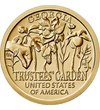 // 1 dollár, USA, 2019 // - Az amerikai újítók előtt tisztelgő érmesorozat tavaly megjelent utolsó kibocsátása Georgia állam újítását mutatja be, az 1730-ban létrehozott Trustees Kertet. A kert nemcsak botanikai, hanem mezőgazdasági szempontból is fontos 