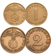 // 2x1  2  2x5  2x10  2x50 pfennig  1  2  5 márka  Harmadik Birodalom  1933-1945 // - A második világháború elmondhatatlan szenvedést hozott Európának. A hat évig tartó világégés több mint negyvenmillió katona és civil életét követelte  közöttük hatmillió