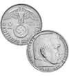 GYŰJTEMÉNY - A Harmadik Birodalom hagyatéka, 2x1, 2, 2x5, 2x10, 2x50 pfennig, 1, 2, 5 márka, Harmadik Birodalom, 1933-1945