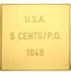  USA 5 cent T. Jefferson1846 b.érem Magyarország
