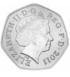 II. Erzsébet és a Windsor-ház kollekció 50 penny, hátlap