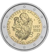 2 euró, Teréz anya kisgyerekkel, , CuNi, 8,52 g, Vatikán, 2022