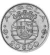 20 escudo Címer  Ag 720 10 g Angola 1952-1955