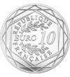  10 euró Foci EB Ag 333 2016 Franciaország