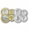 1 2 5 10 20 50 penny 1 2 font  0 0 Gibraltár 2000-2016