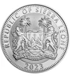 Kafferbivaly, a legyőzhetetlen, 1 dollár, ezüst, Sierra Leone, 2023