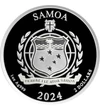 2 dollár Címer   Ag 999 311 g Szamoa 2024