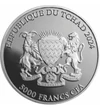 5000 frank Címer   Ag 999 311 g Csád Köztársaság 2024