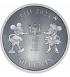 50 cent Mickey Minnie címer   Ag 999 311 g Fidzsi-szigetek 2024