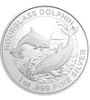 1 dollár, Szalagos delfin, Ag 999, 31,1 g, Ausztrália, 2024