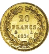  20 frankI.Lajos Fülöp1830-1831ar Franciaország