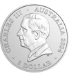 1 dollár III. Károly   Ag 999 311 g Ausztrália 2024