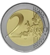 2 euró Európa térkép  CuNi 852 g Vatikán 2022