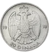  20 dinár II.Péter 1938 AgJugoszl Jugoszlávia