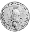 SL/ 1 dollár, Elefánt ábrázolás, Ag,2023, Sierra Leone