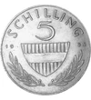  5 schilling Lovasiskola ezüst Ausztria