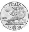  50 cent II.vh.olasz pénzei1939-1943 Olaszország