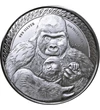 KON/ 500frank,Ezüsthátú gorilla,Ag,2023, Kongó
