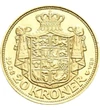  20 korona, 1908-1912, arany, Dánia