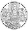 10 euró, Népviseletes lány virágokkal, Ag 925, 15,55 g, Ausztria, 2025