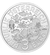 3 euró Tengeri állatok  CuNi 16 g Ausztria 2025