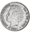 50 centimo Címer  Ag 835 25 g Spanyolország 1894