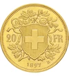  20 frank Vreneli 1883-1949 arany Svájc
