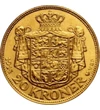  20 korona X. Krisztián 1913-1931ar Dánia
