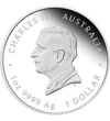1 dollár III. Károly  Ag 9999 311 g Ausztrália 2025