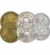 10, 50 centimo, 1, 2,5, 5 peseta, , 0, 0, Spanyolország, 1949-1963