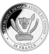 20 frank Címer  Ag 9999 311 g Kongó 2025