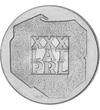 200 zloty, XXX LAT PRL felirat, Ag 625, 14,4 g, Lengyelország, 1974