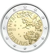  2 euró, Jean Sibelius, 2015, Finnország