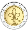 2 euró, Cserkészszövetség embléma - liliom, , CuNi, 8,52 g, Portugália, 2025