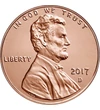  1 cent, Abraham Lincoln, 2017, USA