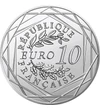10 euró Babér és tölgykoszorú hatszögekben  Ag 333 13 g Franciaország 2025