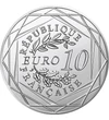 10 euró Babér és tölgykoszorú hatszögekben  Ag 333 13 g Franciaország 2025