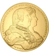 koronázási érem, utánveret, Római áldozó oltár címerrel, CuNi+Au, 35 g, Magyar Királyság, eredeti érme: 1790
