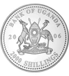 2000 shilling Címer   Ag 350 26 g Uganda 2006