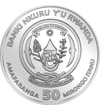 50 frank Címer  Ag 999 311 g Ruanda 2026
