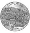  20 euró, Kassa, Ag, proof, 2013, Szlovákia