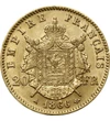  20 frank III.Napóleon,1861-70babérk, Franciaország