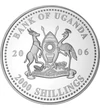 2000 shilling Címer   Ag 350 26 g Uganda 2006