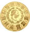 4 dukát utánveret, Ferenc József, 12 címer, CuNi+Au, 24 g, Osztrák-Magyar Monarchia, eredeti érme: 1873
