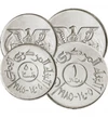 5, 10, 25, 50 fil, 1 rial, , 0, 0, Jemen, 1974-1993