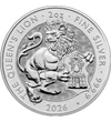 5 font, Oroszlán címerrel, , tisztaság, Ag 9999, 62,2 g, Nagy-Britannia, 2026