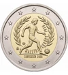 2 euró, Labdarúgó játékos, babérkoszorú, CuNi, 8,52 g, Szlovákia, 2026