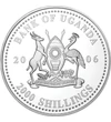 2000 shilling Címer   Ag 350 27 g Uganda 2006