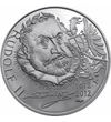 // 200 korona, A Bölcsek kövét kereső király, 925-ös ezüst, Csehország, 2012 // A magyar királyok között kétségkívül II. Rudolf volt a legnagyobb aranycsináló. A valaha élt legkülöncebb uralkodó erősen érdeklődött a tudomány, de az alkímia iránt is. Prága