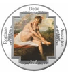 // , , Ezüstözött rézötvözet, ,  // Diana a fürdőben, Jean-Antoine Watteau festménye, jó példája annak, hogy a rokokó mesterek számára a mitológia csak ürügyül szolgált a szép női akt bemutatására. A művész a kifinomult atmoszférát ékszerekkel, fényes sel